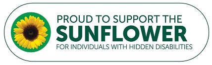 Proud to support the Sunflower for individuals with hidden disabilities