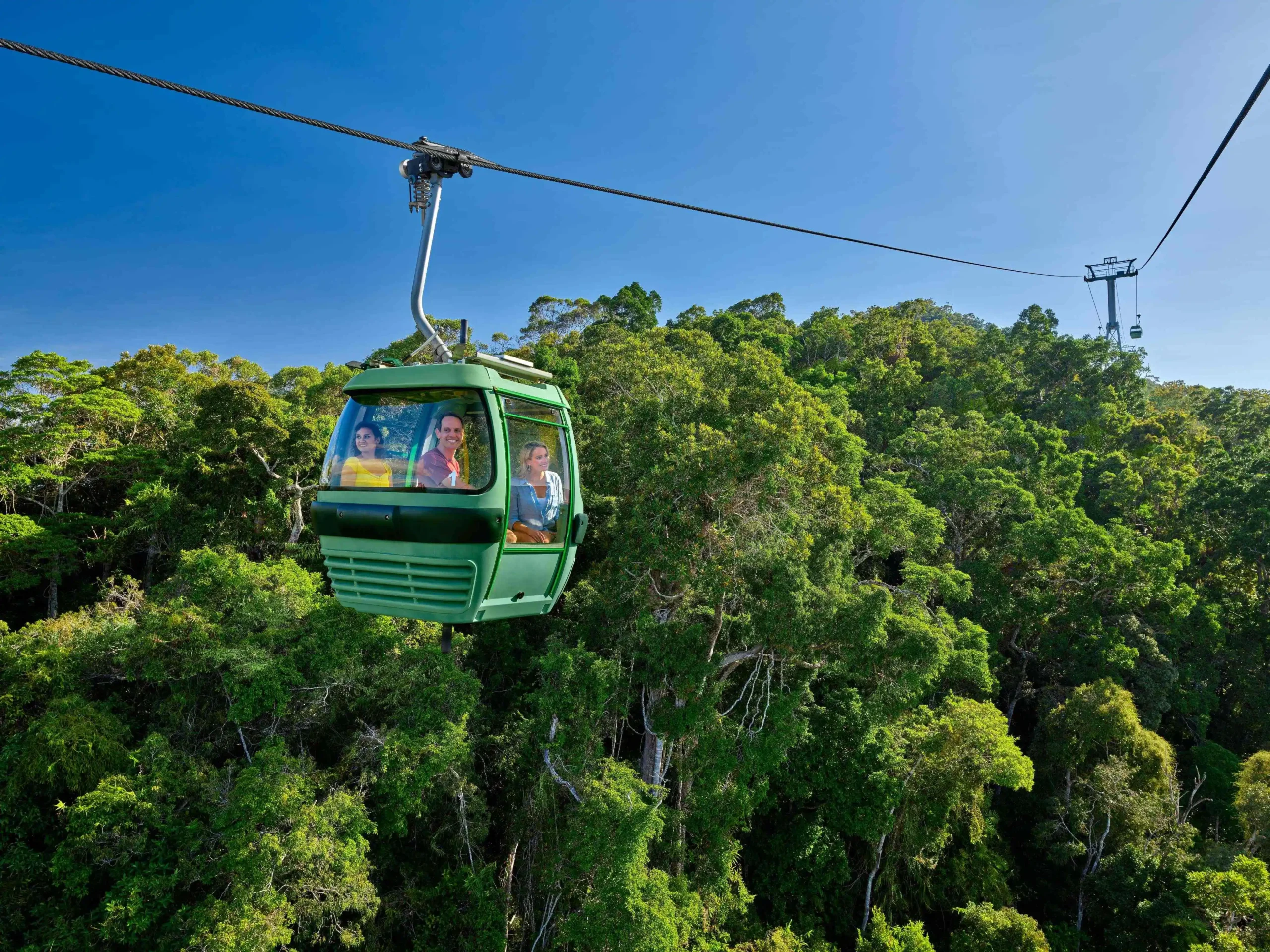 Skyrail gondola-over-rainforest-canopy